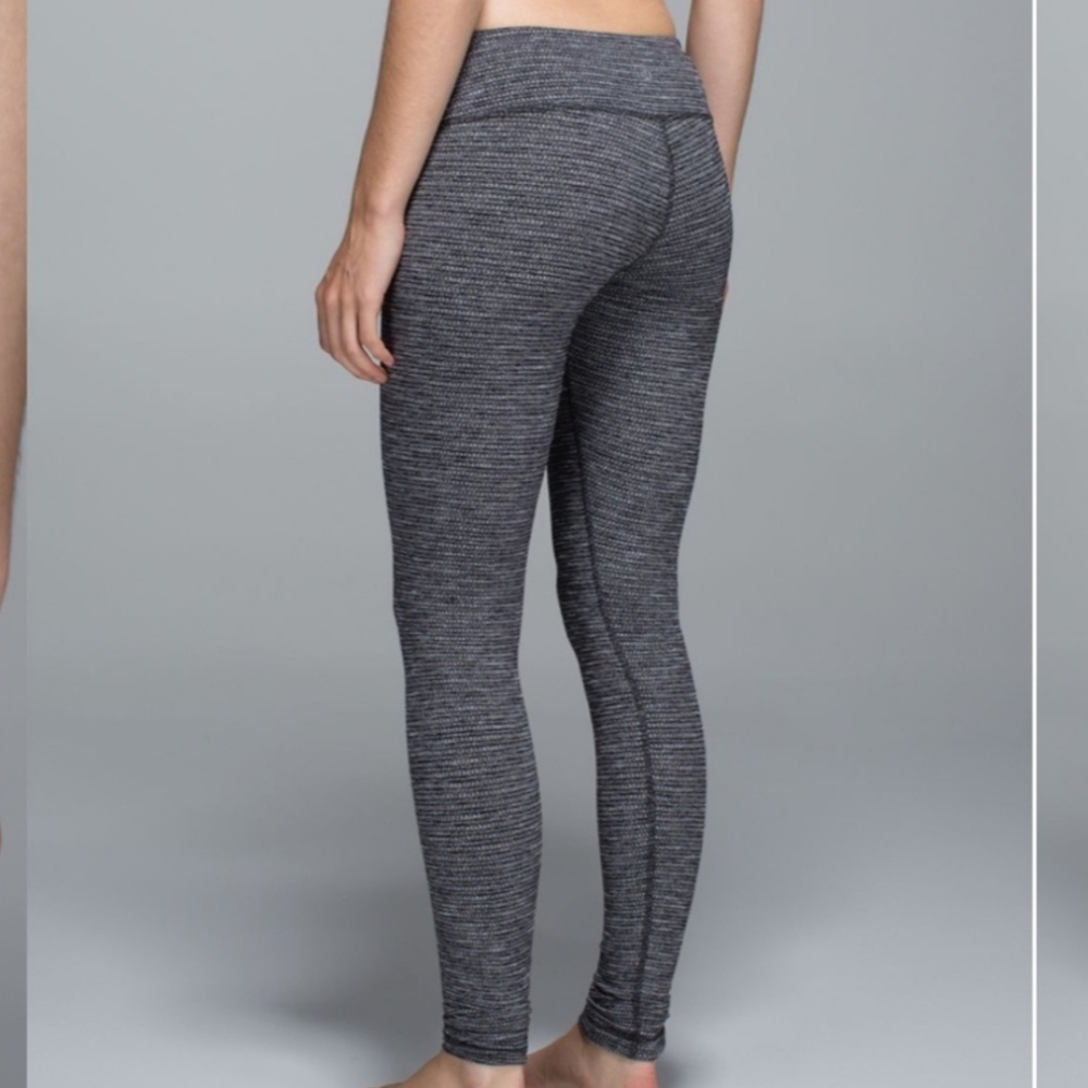 Lululemon Wunder Under Coco Pique Black Pant